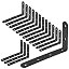 Black, Cold-rolled steel
