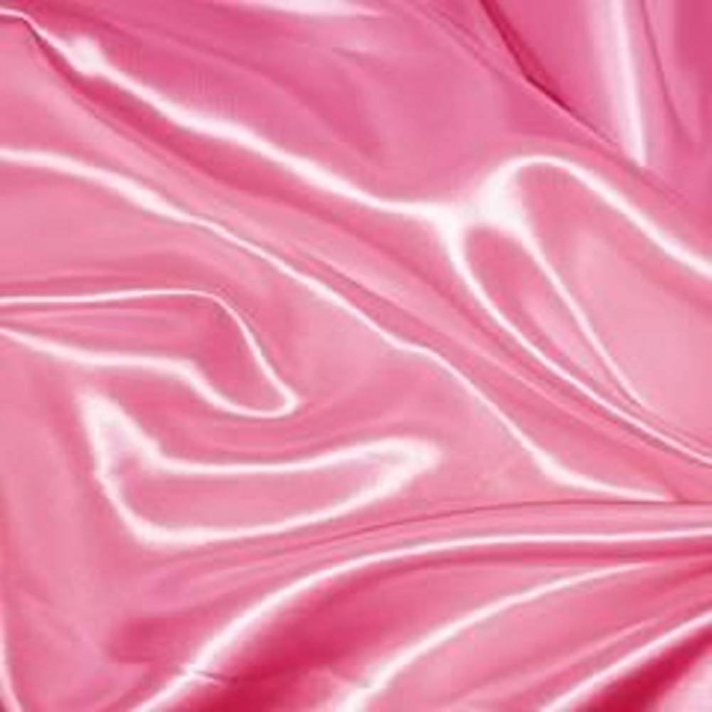 GORGEOUS SILKY SATIN FABRIC, DRESSMAKING, WEDDING, PROM - PINK- PER METRE