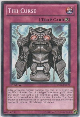 Amazon.com: Yu-Gi-Oh! - Tiki Curse (STOR-EN079) - Storm of Ragnarok - 1st Edition - Common : Toys & Games Amazon.com: Yu-Gi-Oh! - Tiki Curse (STOR-EN079) - Storm of Ragnarok - 1st Edition - Common : Toys & Games