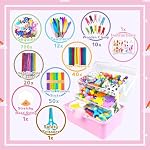Arts and Crafts Supplies for Kids Crafts Kit with Pipe Cleaners DIY Crafts for Kids Art School Supplies Materials All in Crafting Box Craft Supply Set Gifts for Kid Girls Boys Age 4-8, 8-12