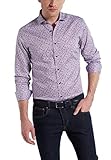  eterna Langarm Hemd Slim Fit Twill Bedruckt