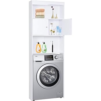 Ease Waschmaschinen Uberbauschrank Waschmaschinenschrank Badregal Hochschrank Waschmaschine Bad Schrank Badezimmer Waschmaschinenuberbau Weiss Amazon De Kuche Haushalt