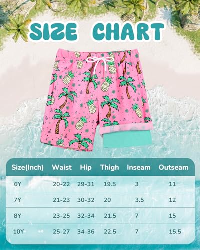 Maillot de bain pour garçons anti frottement doublure de compression short plage enfant
