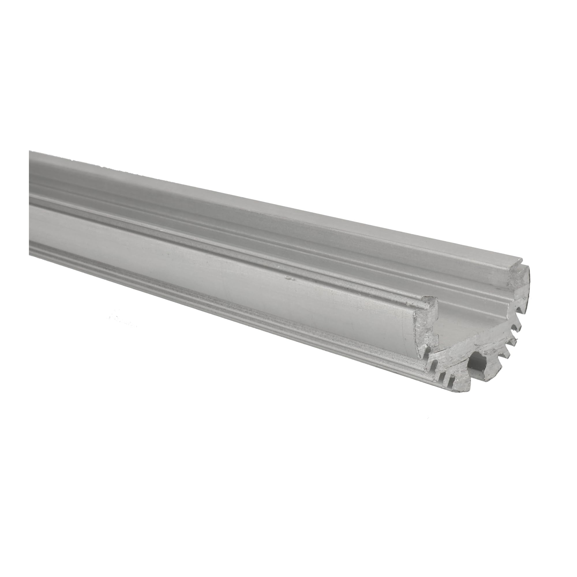 Jandei Confezione da 6 profili 1 metro forma tubolare per strisce LED, posizionamento sospeso o superficie, realizzati in alluminio grigio. Includono diffusore traslucido rotondo e tappi terminali