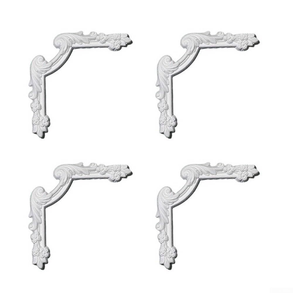 Ornement floral pour plafond permettant de masquer les fissures d'angle avec élégance
