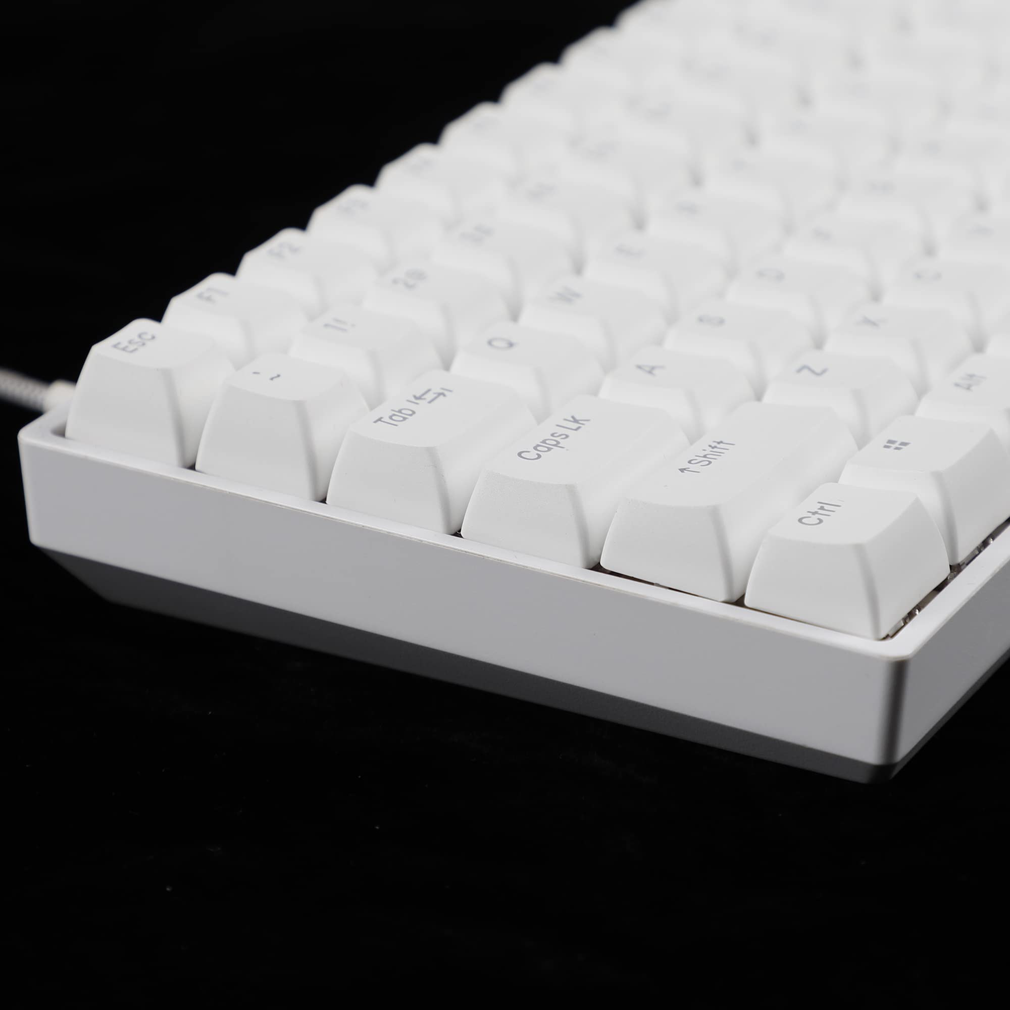 Amazon.com: YMDK 133 RSA Ball Shape White Thick PBT Double Shot