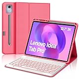 Solide durée de vie de la batterie - Vous pouvez rapidement basculer entre vos appareils. Convient à votre lenovo tab p12, ce clavier a une interface de type C qui est chargée pendant 2 à 3 heures et peut fonctionner en continu jusqu'à 70 heures avec une utilisation normale.