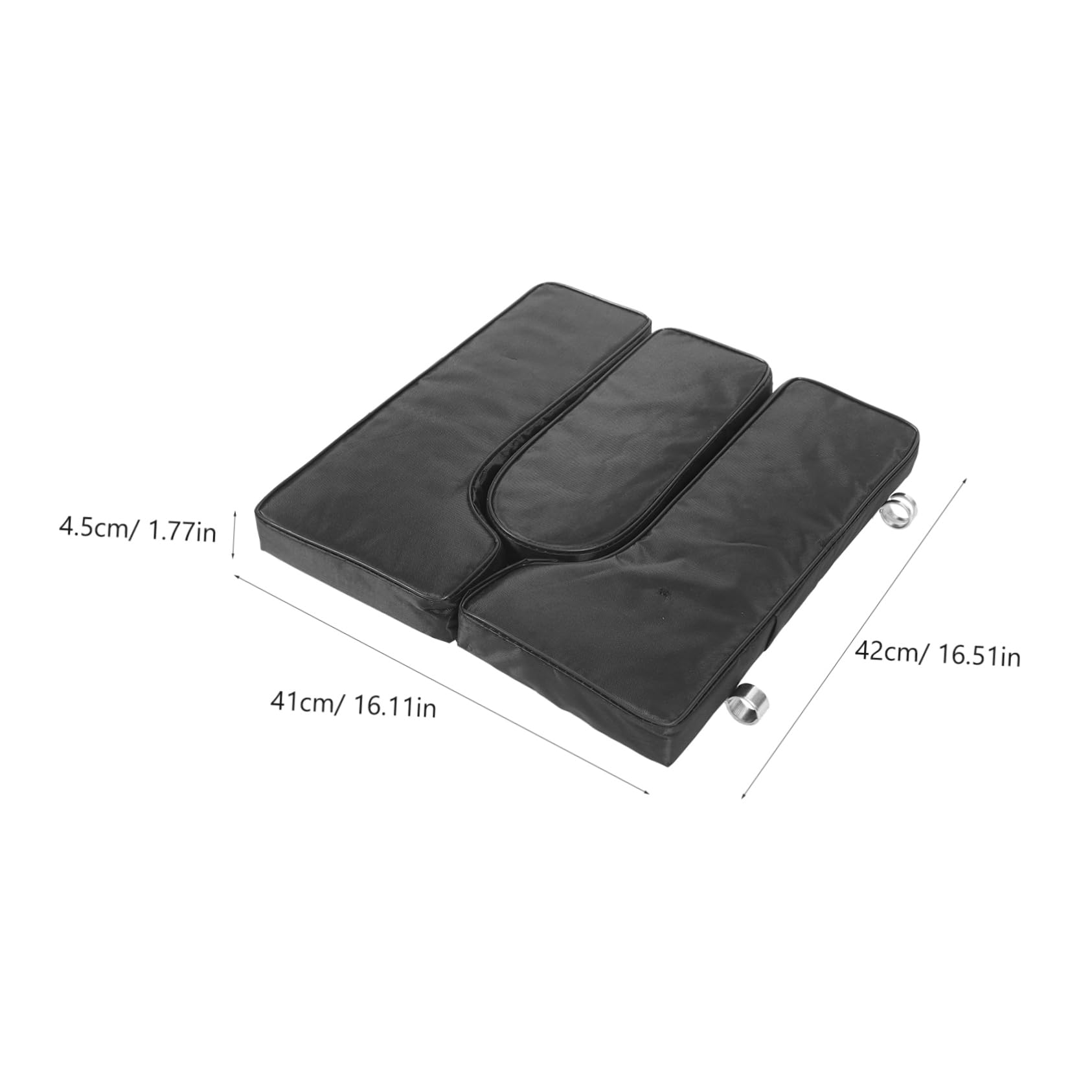 Almohadilla de Asiento para Silla de Ruedas Negra de Esponja y Cuero | Transpirable y Portátil, Repuesto Flexible para Uso Diario, Diseño Cómodo para Usuarios de Silla de Ruedas