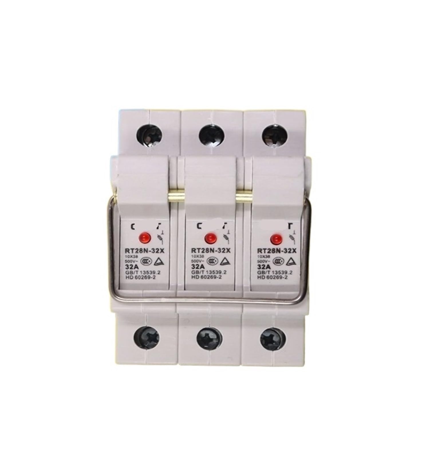 ITFOWIYD RT28N-32X 500V~32A 10 * 38 with Light Fuse Fuse Base(RT28N-32X 3P)