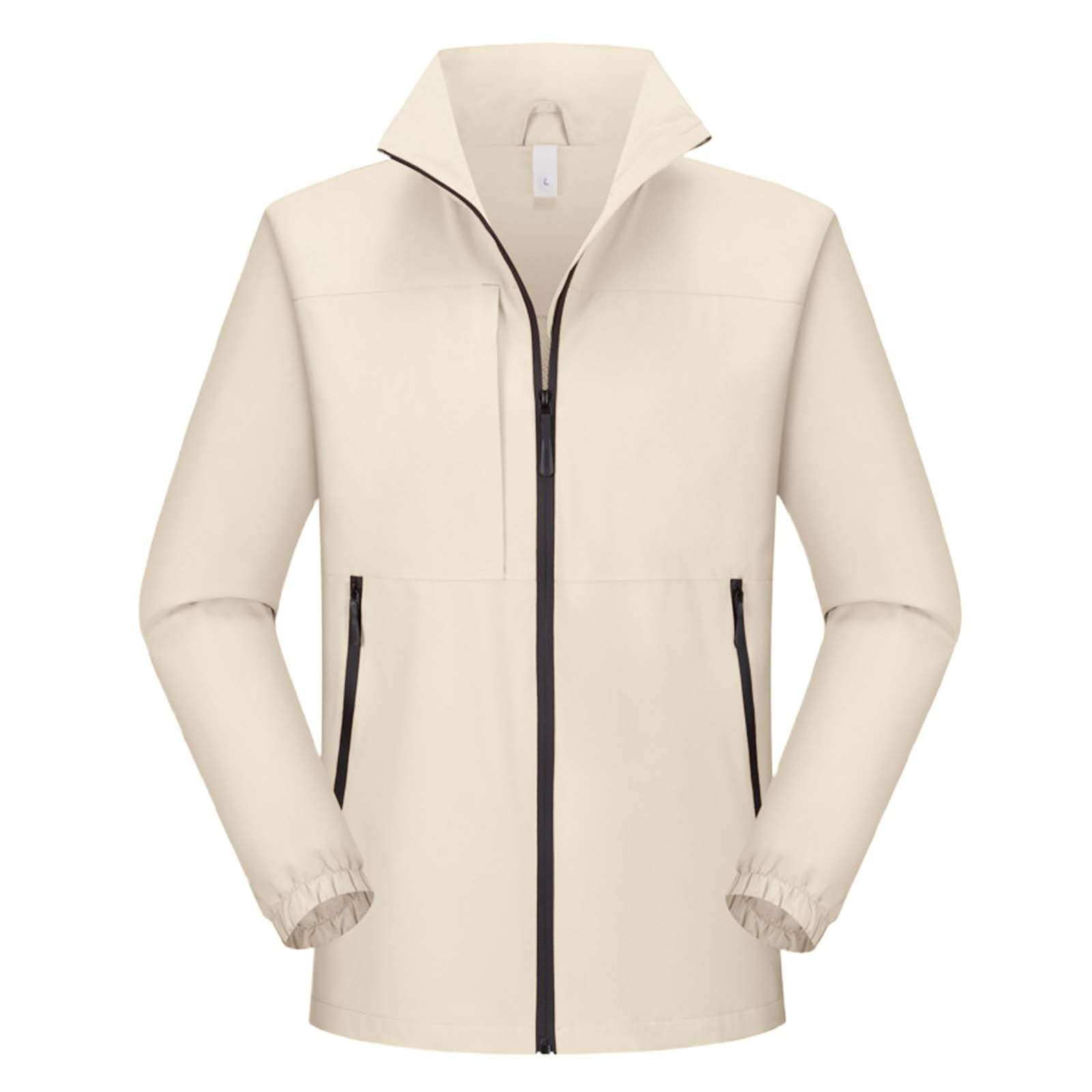 Genérico Chaquetas Mujer-Chaqueta Suave De Primavera Para Hombre Cortavientos Informal Para Exteriores Senderismo Escalada