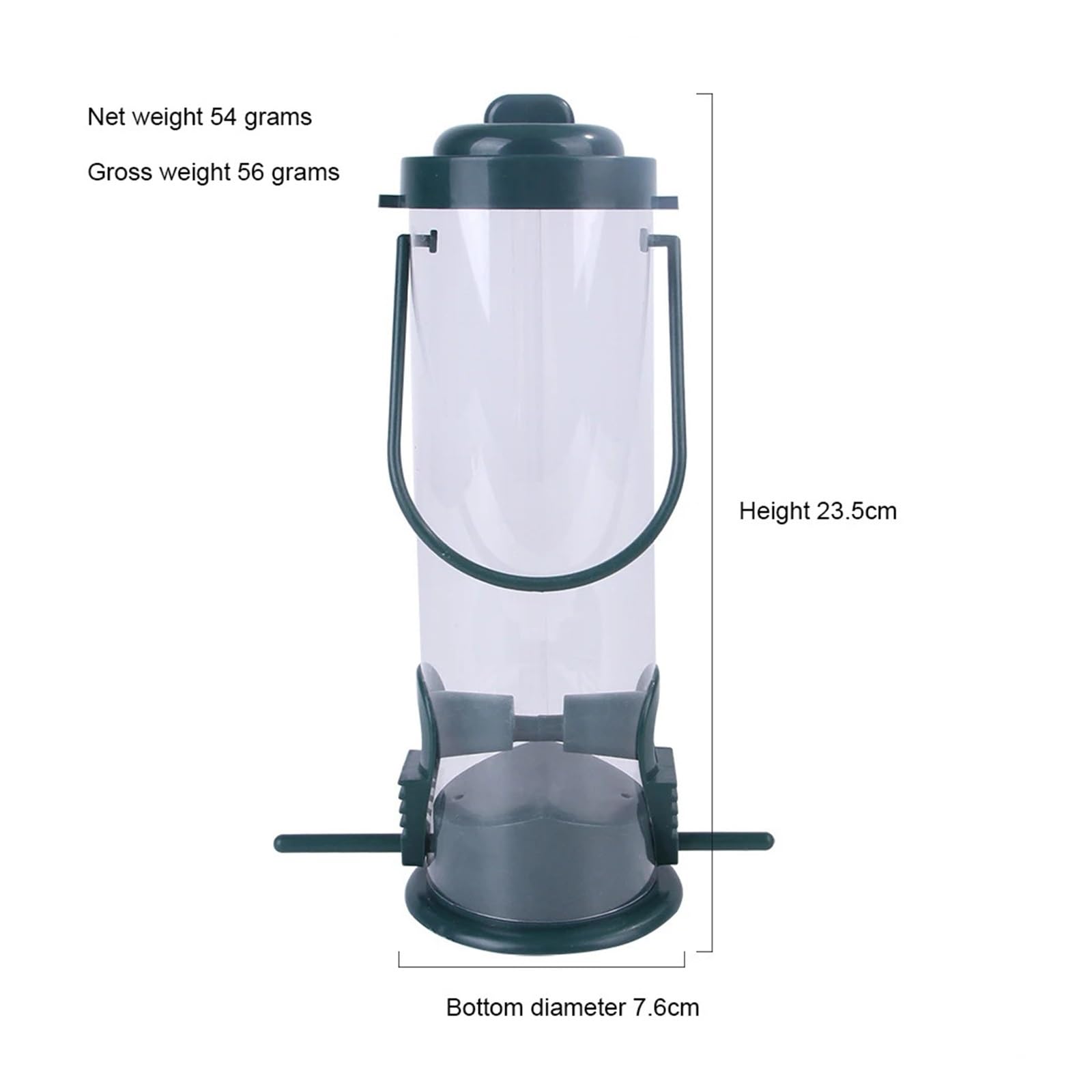 1~5PCS Vogel Feeder Outdoor Balkon Im Freien Hängenden Blei Hummingbird Pet Liefert Papagei Zubehör Vögel Trinker Vielseitige Vogelfutterstelle(Style A 4pcs)