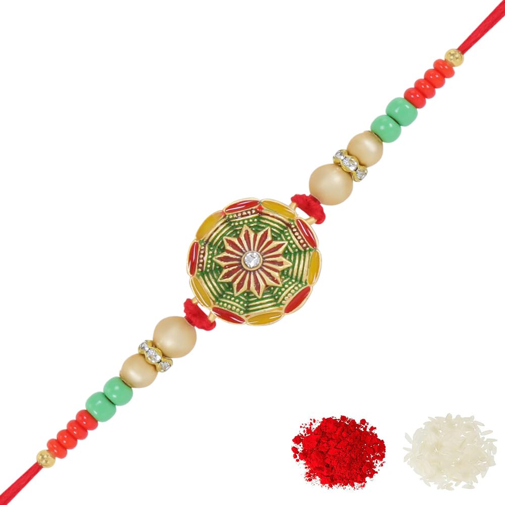 See full amazon price history chart for Riddhika Ventures Mens Alluring Gold Plated Floral And Pearl Rakhi (Bracelet) With Roli Chawal & Greeting Card (D4) Riddhika Ventures Mens Alluring Gold Plated Floral And Pearl Rakhi (Bracelet) With Roli Chawal & Greeting Card (D4) (B0C8BP1PY2) Amazon Price History, Amazon Price Tracker