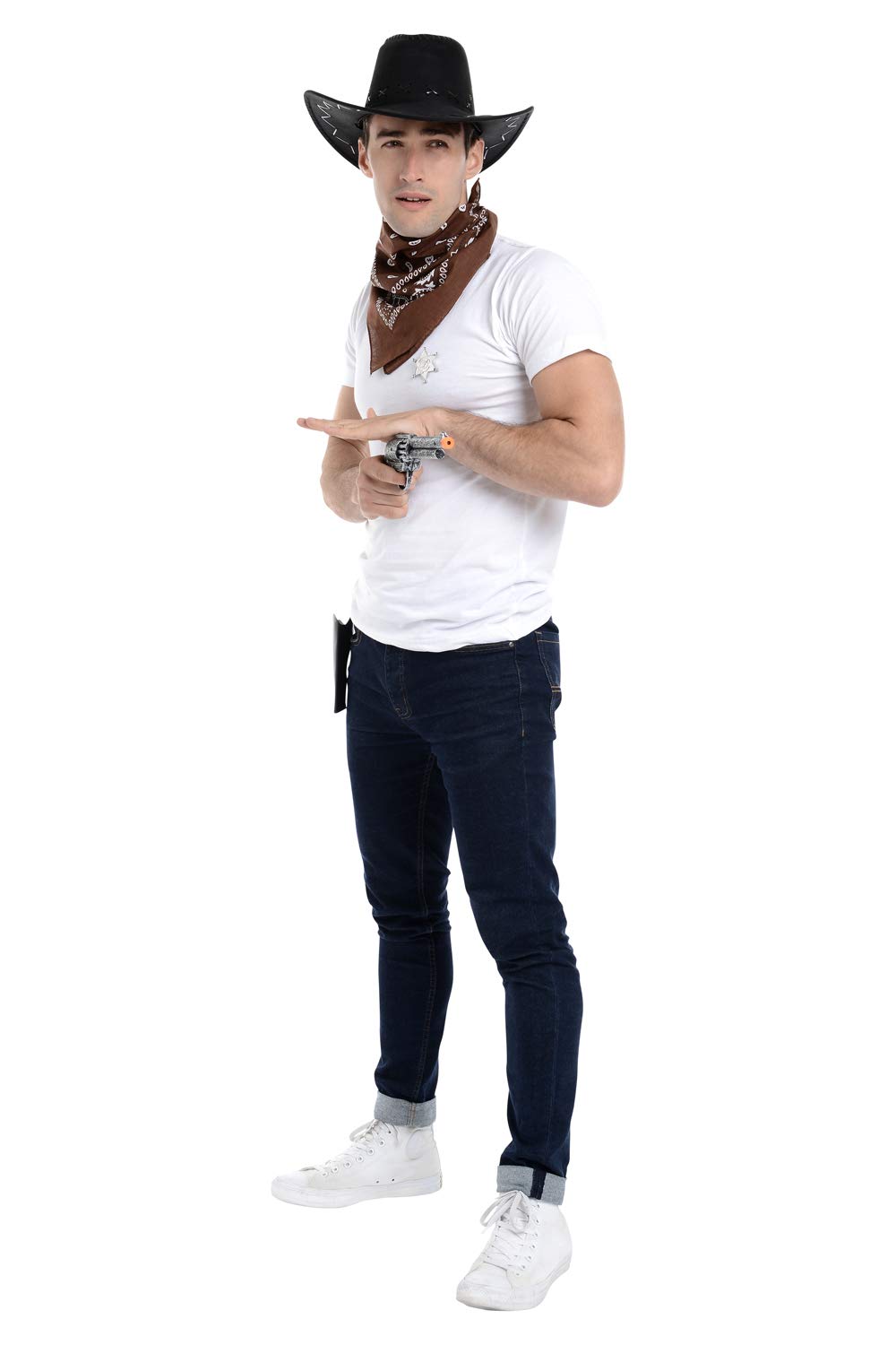 Zac's Alter Ego Fancy Dress Unisex 4 Piece Cowboy Set โ image 1