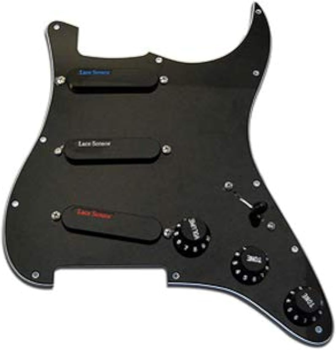 Sensor Ultimate Triple Prewired Stratocaster Electric Guitar Loaded Pickguard - (Black)