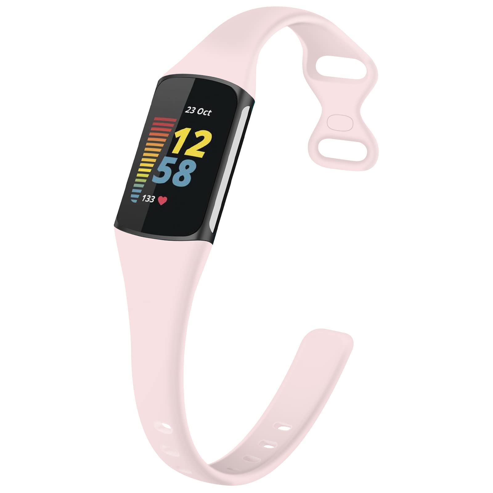 View 1 of TopPerfekt Slim Band Compatible with Fitbit Charge 6 Women Men(Sand Powder)
