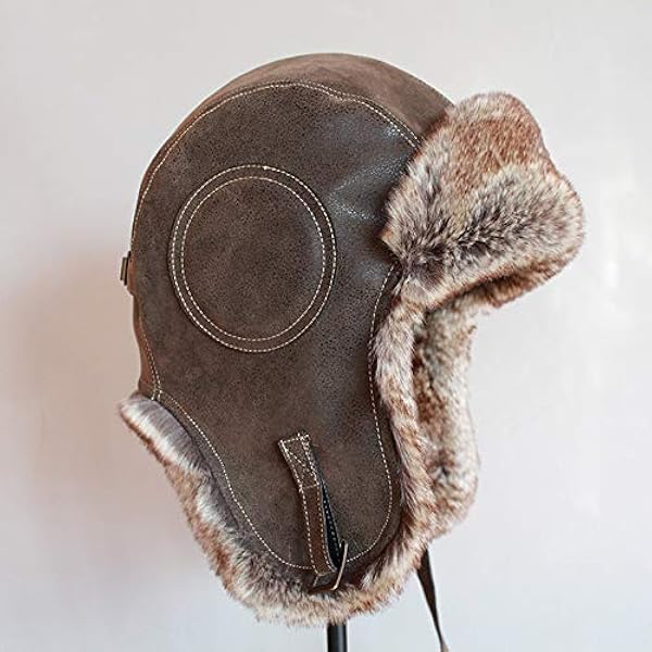 Winter Hoed Mannen Vrouwen Pilot Bomber Trapper Hoed Zachte Faux Fur Leer Sneeuw Cap Oorkleppen Koud Proof Outdoor Ski Skullies Cap mooi