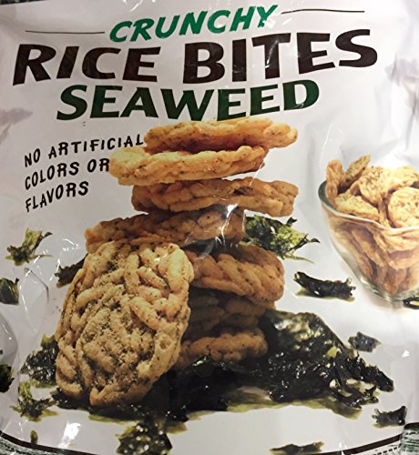 In Season Snacks Crunchy Rice Bites with Seaweed - Resealable 9 oz Bag