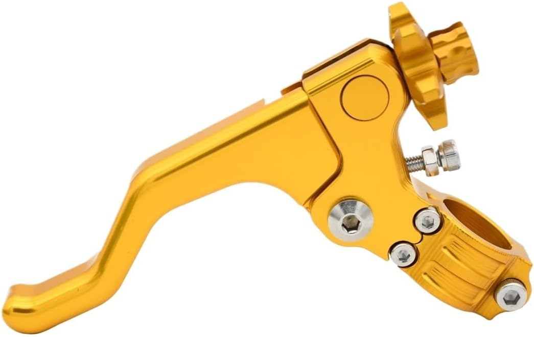 Motorcycle Short Stunt Clutch Lever Fit For Yamaha Kawasaki Suzuki Buell Honda Ninja 125 250 300 400 Z900 Z800 Z750 Z650(Gold)
