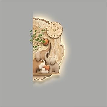 Creative Wall Art Decor, 3D Vision Wall Sculpture, Plug-in Power Supply Wall Hanging Painting, Lighted Wall Decorations Lamp for Entrance, Living RoomC,47.2x23.6in