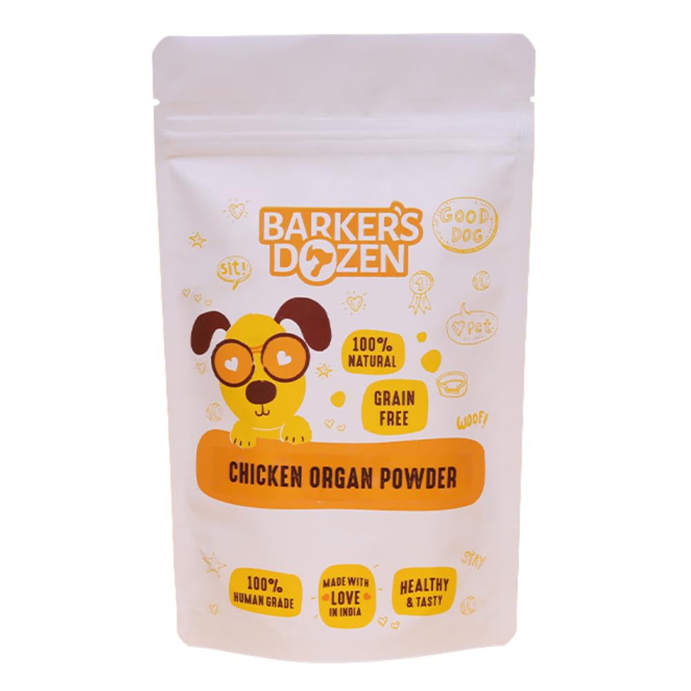Chicken Organ Powder for Dogs (90g) | 100% Natural | No Preservatives | Barkers Dozen Pet Bakery (B0CZ72PHHM) Amazon Price History, Amazon Price Tracker