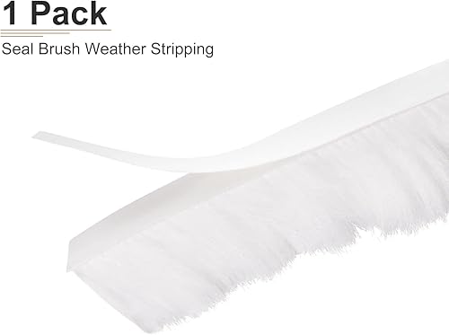 Miniatura 6 de Burlete de cepillo de sellado de 26 pies x 0.35 x 0.9 pulgadas (largo x ancho x alto)  1 paquete  bueno para marco de ventana de puerta del hogar