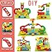 Anpcso Marble Run Building Blocks for Kids Age 3-8, 128 Pcs STEM Building Bricks Set with Toss Ring Game, Educational Learning Toys for Toddlers Boys Girls Gifts- Compatible with All Major Brands