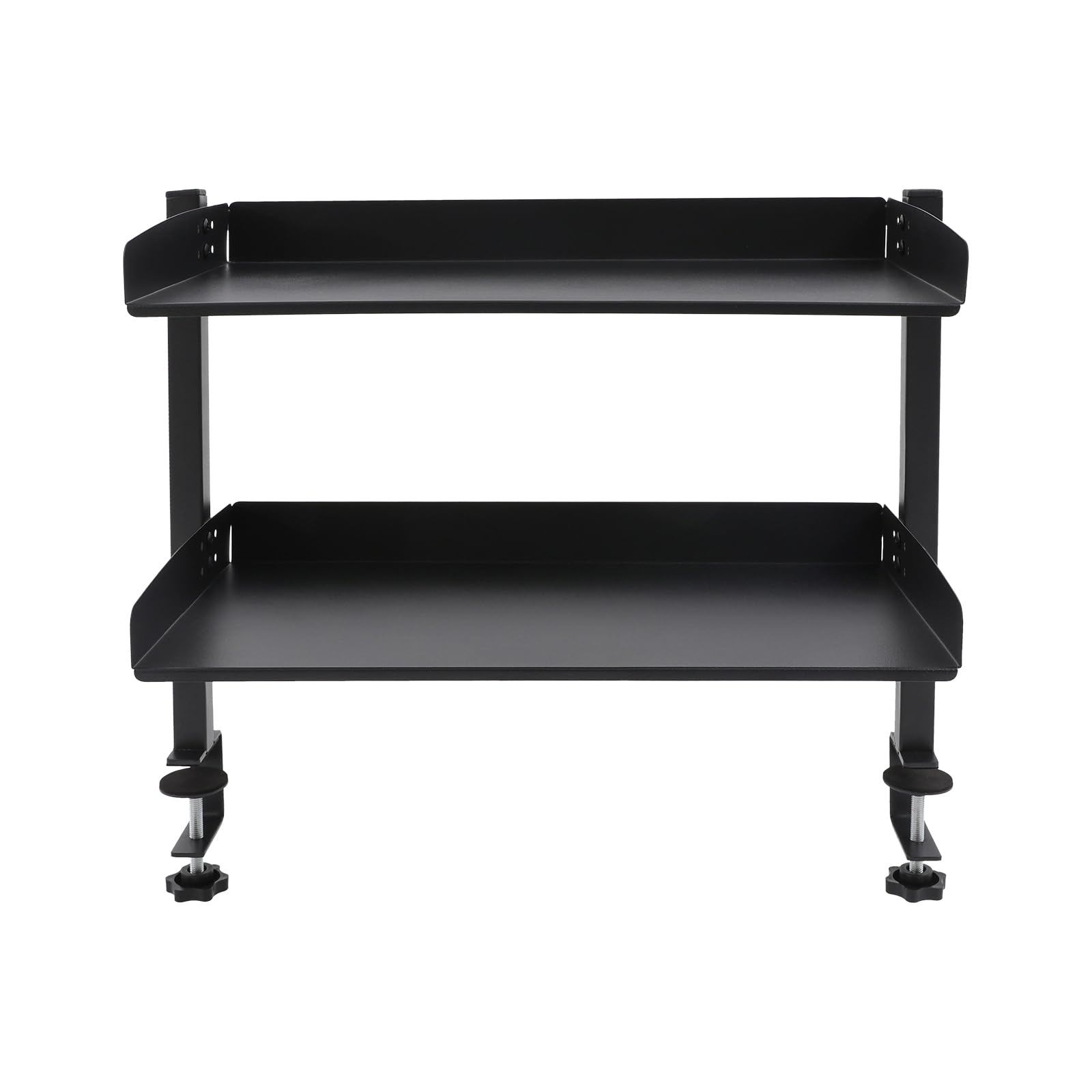 Étagère de bureau à pince à 2 étages - Étagère de bureau à pince - Noire - 44 x 22 x 39 cm