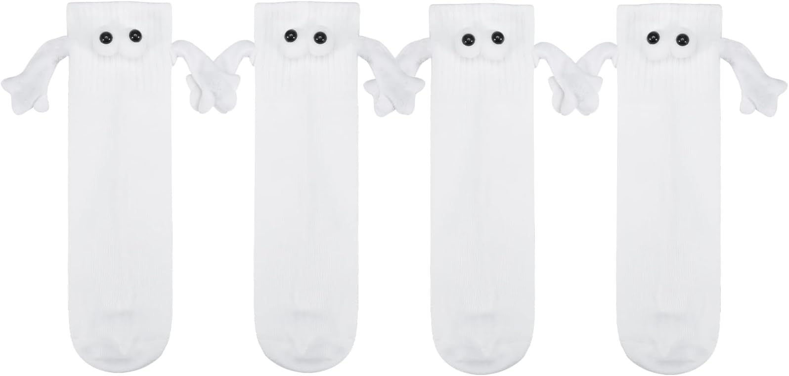 Firtink 2 Pairs Magnetic Socks Hand Holding Socks Funny Couple Socks Hand in Hand 3D Couple Socks Novelty Funny Socks for Men Women Him Her