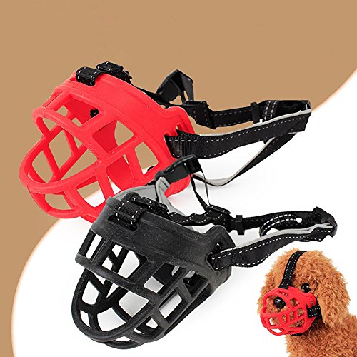 Aland-Soft Silicone Dog Muzzle Anti Bite Adjustable Guard Puppy Mouth Mask Pet Supply