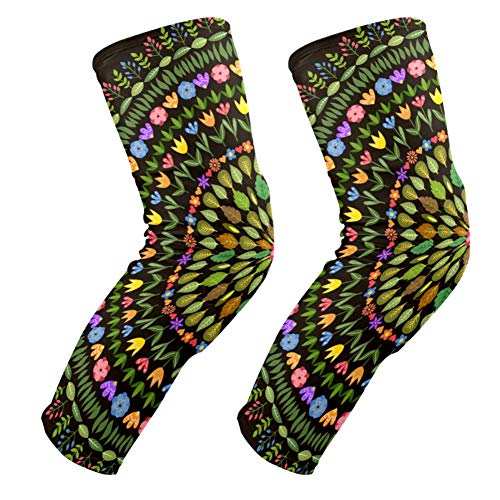 Genouillères mandala floral style hippie chic pour vos séances de sport et fitness
