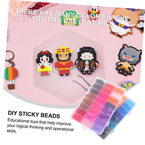 Toyvian 1 Conjunto DIY Feitiço Plástico Fusível Contas De Vidro DIY Contas Suaves Engraçado Quebra-C