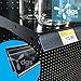 Shelf Label Strips 100 Pack Snap-in Angled 1.25”H Shelf Label Holder Strips for Metal Wood or Plastic Gondola Shelf with Price Tag Channel, PVC Plastic Clear Front/Black Back Strip for 48” Long Shelf