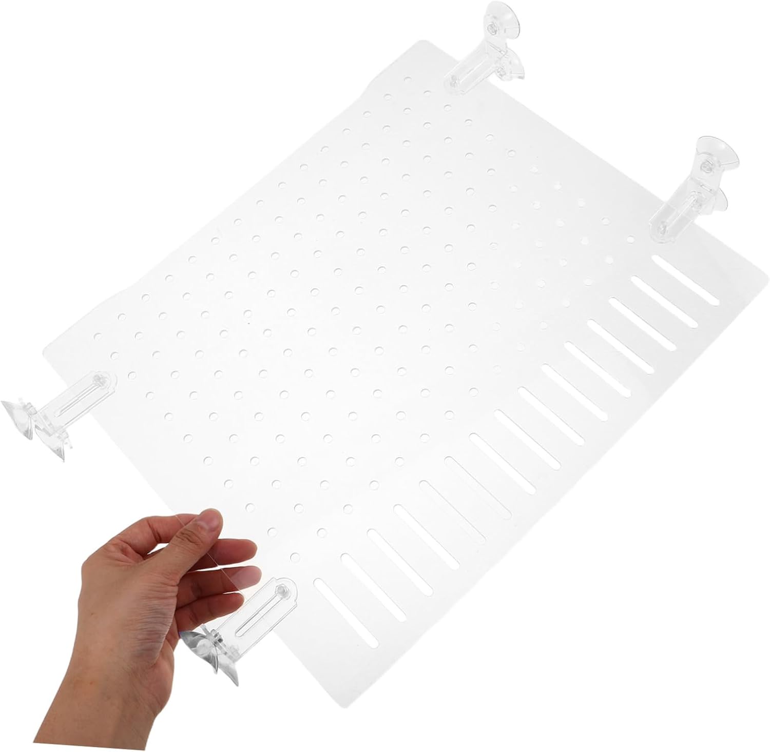 SUPVOX Fish Tank Isolation Board Acrylic Separator Safety Edges Easy to Install for Aquarium Tank Divider