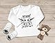 MoonWorks Baby Langarm-Shirt Baby Yoda Parodie 1/2 Geburtstag Spruch Geburtstagsshirt Bio-Baumwolle Junge/Mädchen 1 ich jetzt Bin weiß 92/98 (16-24-Monate)