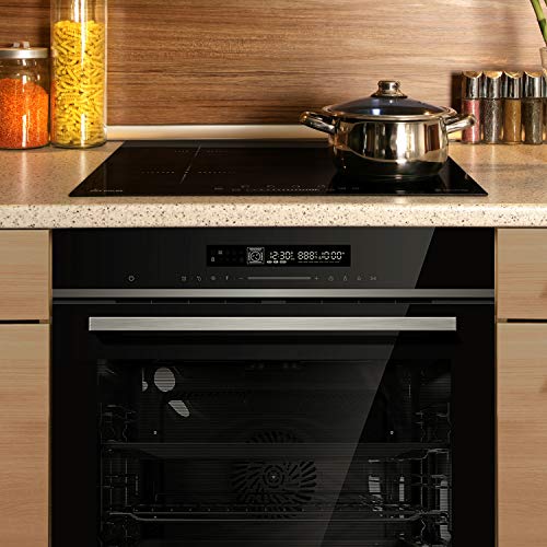 Autarkes Herdset: 60cm Einbaubackofen EB8017ED + 59cm Induktionskochfeld IH5900RL / Katalyse/Pizzafunktion/Grill/Umluft… – Bild 3
