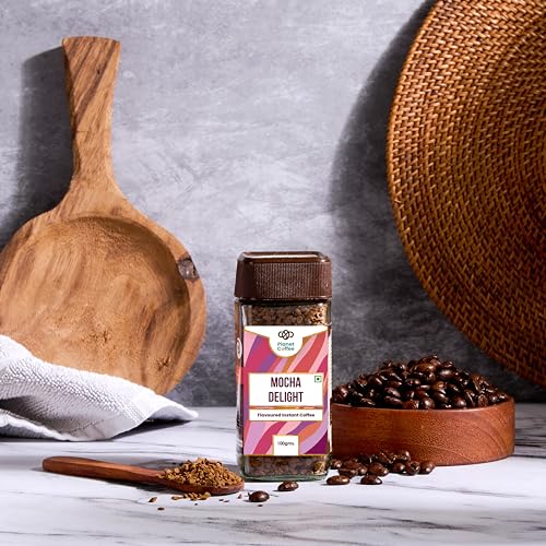Image of Planet Coffee | Mocha DELIGHT Coffee | 100 Gms Jar | Pure Arabica | Freeze-Dried Instant Coffee | No Added Sugar | Makes 50 Cups | Medium Roast | Flavoured Coffee
