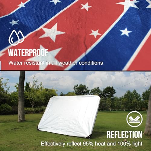 Image of LYN Heavy Duty Emergency Blanket Survival Gear Waterproof Insulated Blanket Emergency Tarp for Camping, Hiking, Bushcraft