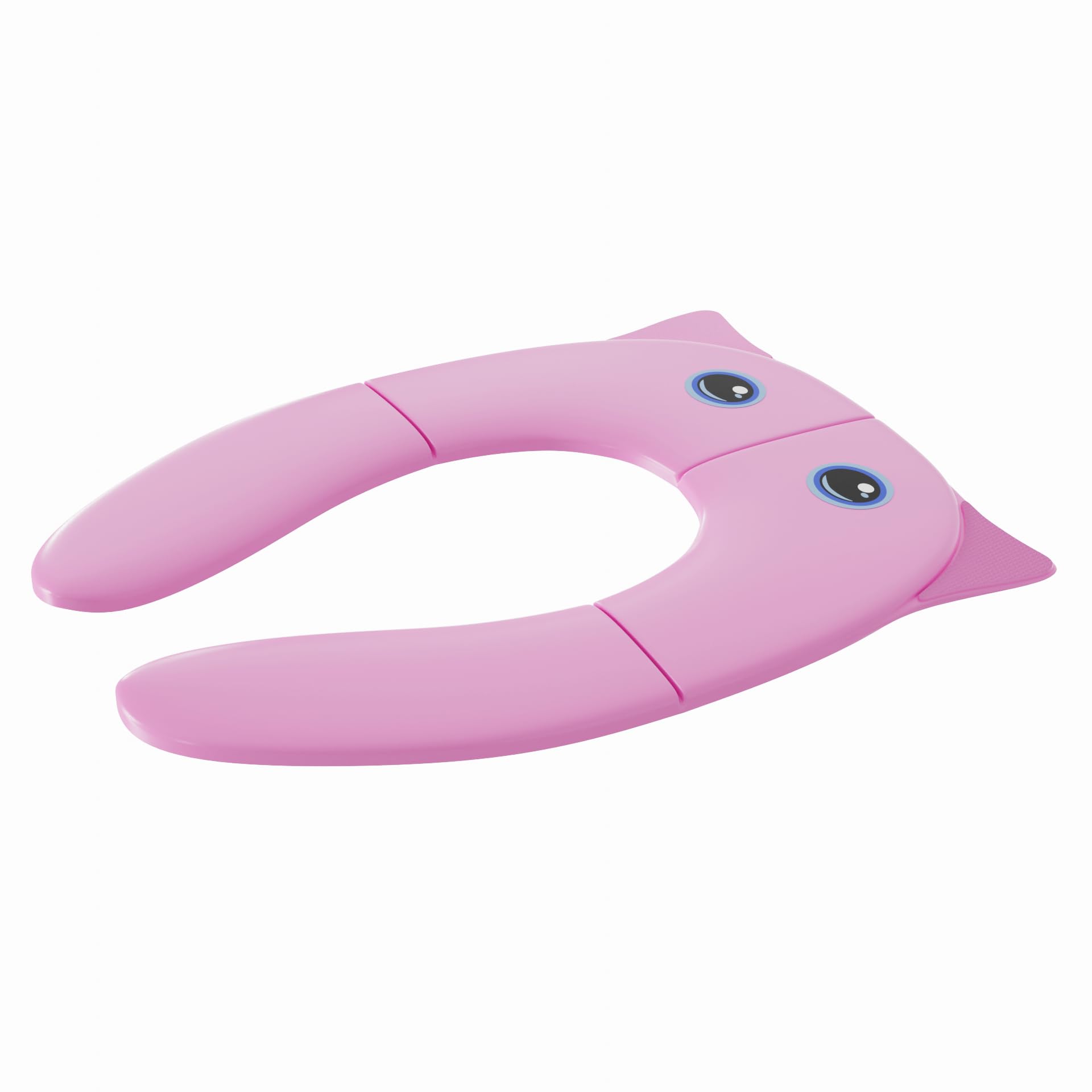 TECHHARK® Baby Potty Training Toilet Seat for Boys And Girls Kids, Non-Slip with Splash Guard, Fits Round & Oval Toilets, (TRAVEL PINK) - Image 8 thumbnail