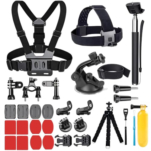 YEHOLDING 25-in-1 Accessori per Gopro,Kit di Accessori per Action Camera per GoPro Hero 13 12 11 10 9 8 Max 7 6 5 4 3...