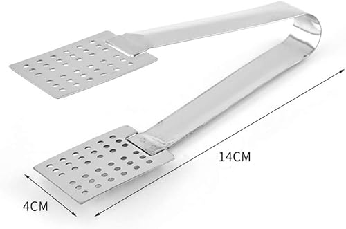 Miniatura 2 de Cabilock Barra de té pequeñas pinzas de metal, 2 piezas, colador para bolsa de té, pinzas exprimidoras de acero inoxidable, cuchara, bolsa de té,