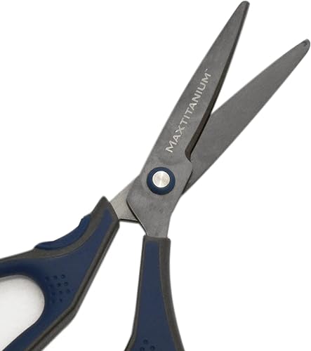 Miniatura 5 de Woots MaxTitanium - Paquete combinado de tijeras de corte exacto de 8 pulgadas, 7 pulgadas, 6 pulgadas, juego esencial para envíos, oficina,