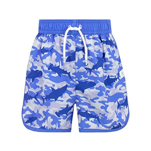 Harry Bear Jungen Tarnmuster Hai Badeshorts Blau 134