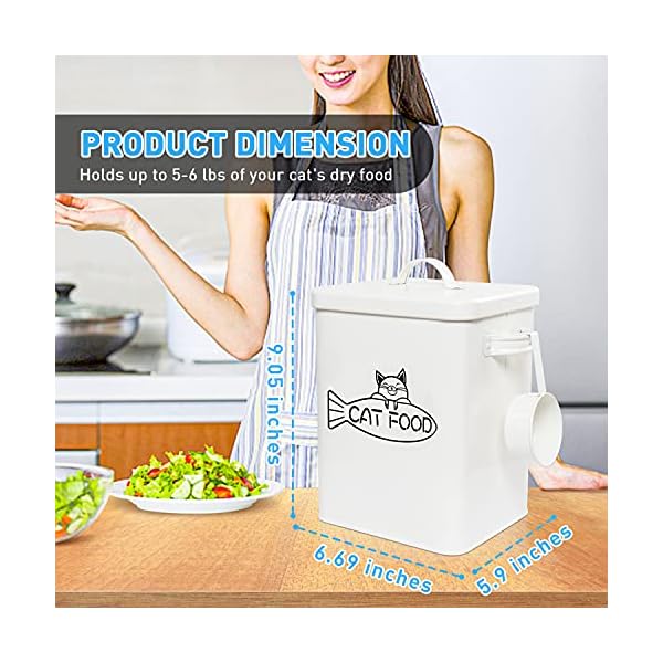 Vumdua-Dog-and-Cat-Food-Storage-Container-Farmhouse-Pet-Food-Storage-Containers-with-Lid-and-Dry-Food-Scoop-Durable-Airtight-Cat-Food-Container-Great-Gift-for-Pet-Owners Durable Airtight Dog Food Container