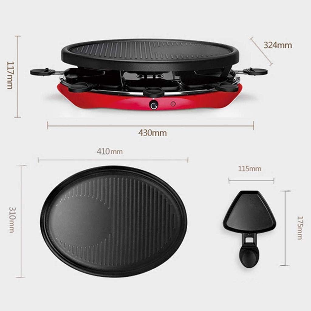 Electric Grill, Compact Portable Non-stick BBQ, 1300W Adjustable Temperature