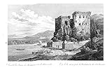  Rüdesheim Burg Rhein etching
