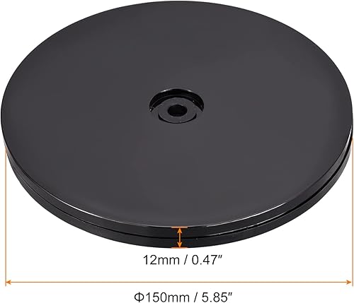 Miniatura 2 de MECCANIXITY Soporte giratorio de 6 pulgadas con rodamientos de bolas de acero, base giratoria Lazy Susan para gabinetes de esquina de cocina, color