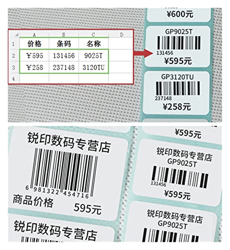 Image of 2Inch /58mm Series Thermal Label /Receipt Printer Barcode Printer Sticker Paper Printer(A)