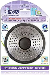 ShowerShroom Ultra Revolutionary Shower Hair Catcher Drain Protector, Stainless Steel, Stainless, Standard