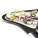 MAXCHEER Alnico 5 Prewired Strat Pickguard Coil Splitting Pickguard HH(Mini Humbucker+Humbucker) Loaded Pickguard with Humbucker Pickups Set (Black, SH)