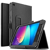 IVSO Asus Zenpad Z8s Case Leather Stand Cover Case for Asus Zenpad Z8s ZT582KL Tablet (Black)
